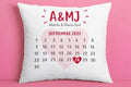 Cojín personalizado con fecha especial - Regalo San Valentín